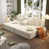 Beige, tissu blanc