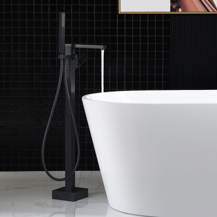 Aether Freestanding Tub Filler with Diverter