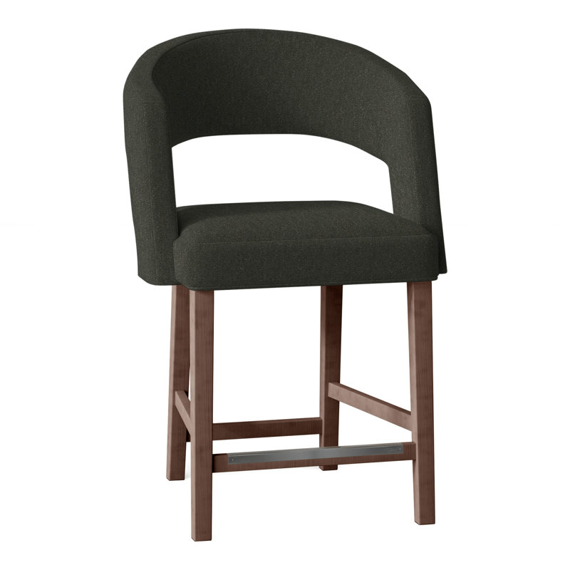 Bryant Upholstered Stool, Walnut, Perigold Emmeline Lapis