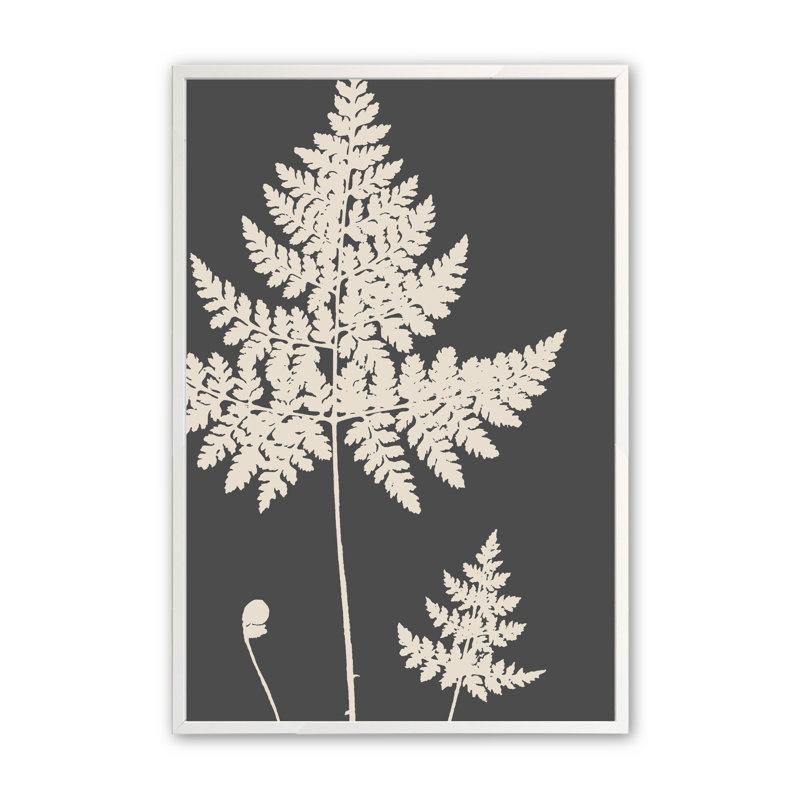 Cadre mural blanc opaque 14 po x 11 po Botanic Harmony, Blanc opaque, H 15,5 po x l 12,5 po x P 1 po