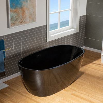 Ember 59'' x 32'' Soaking Acrylic Bathtub