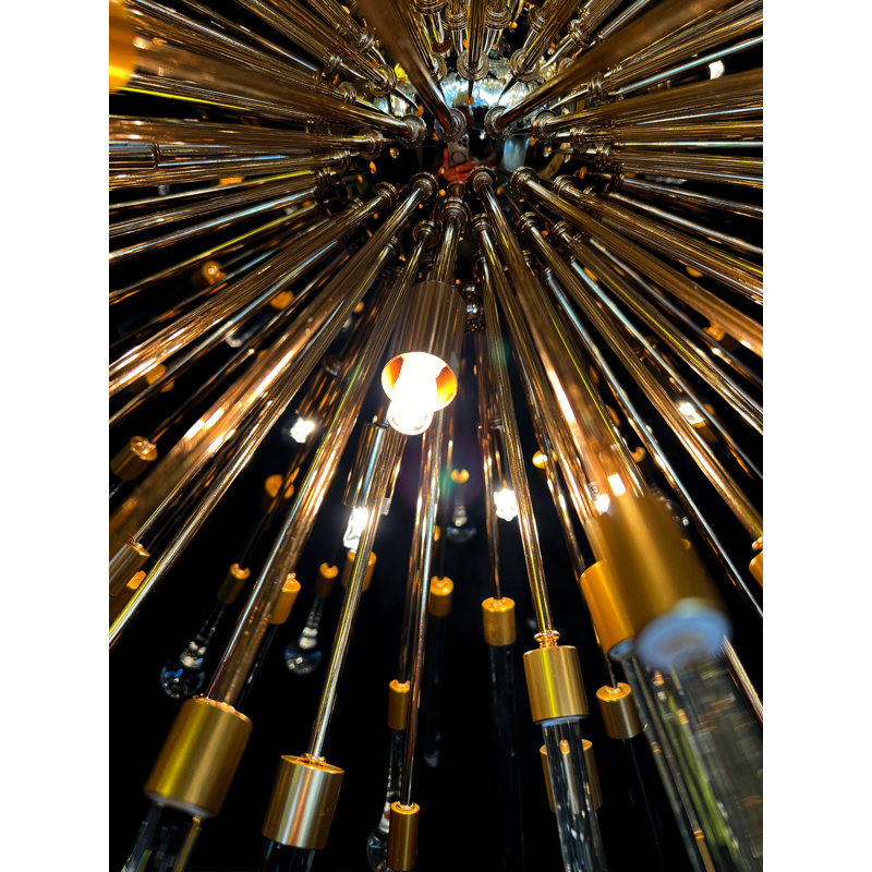 Keyrra 15 - Light Glass Dimmable Sputnik Sphere Chandelier