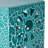 14" Side Table, Teal - Cut Out For Patio, Drink And Snack Facility Lightweight With &