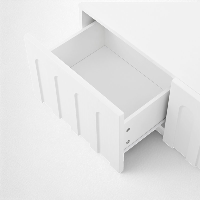 Coffee Table With Storage, White