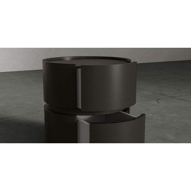 Table de chevet Kastalla, Noir