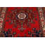 Tapis rouge en laine à motif géométrique 5 x 6