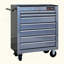 Chariot à outils multifonctionnel à 7 tiroirs avec roulettes - solution de rangement durable, verrouillable et mobile pour les ateliers-121096100