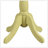 Alger Light Yellow Finish Accent Table