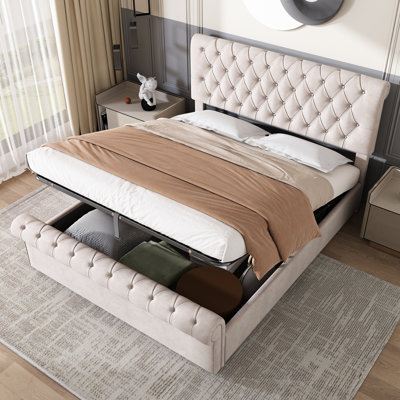 Upholstered Ottoman Storage Bed