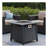 28-inch Iron Square Propane Fire Pit Table