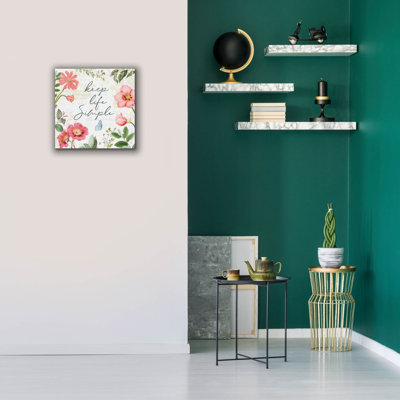 «Studio Botanicals 4 Green» par pertiet, art mural sur toile, 18 po x 18 po