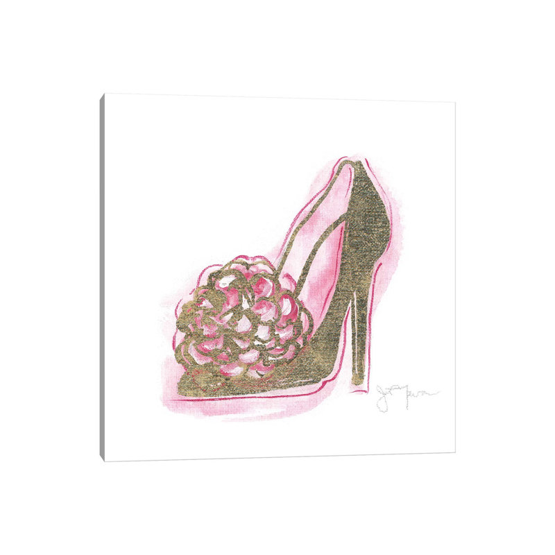 Golden Shoe II by Tava Studios - Gallery-Wrapped Canvas Giclée on Canvas, 30.48 cm H x 30.48 cm W, Canvas