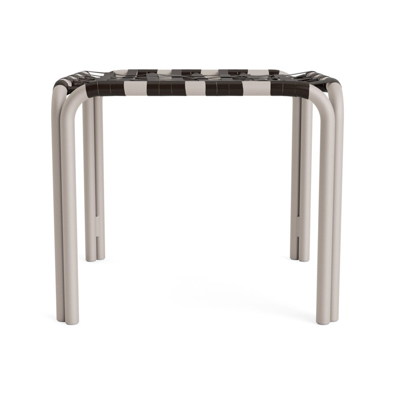 Kantan Outdoor Square Side Table, Dove Smooth, Coffee
