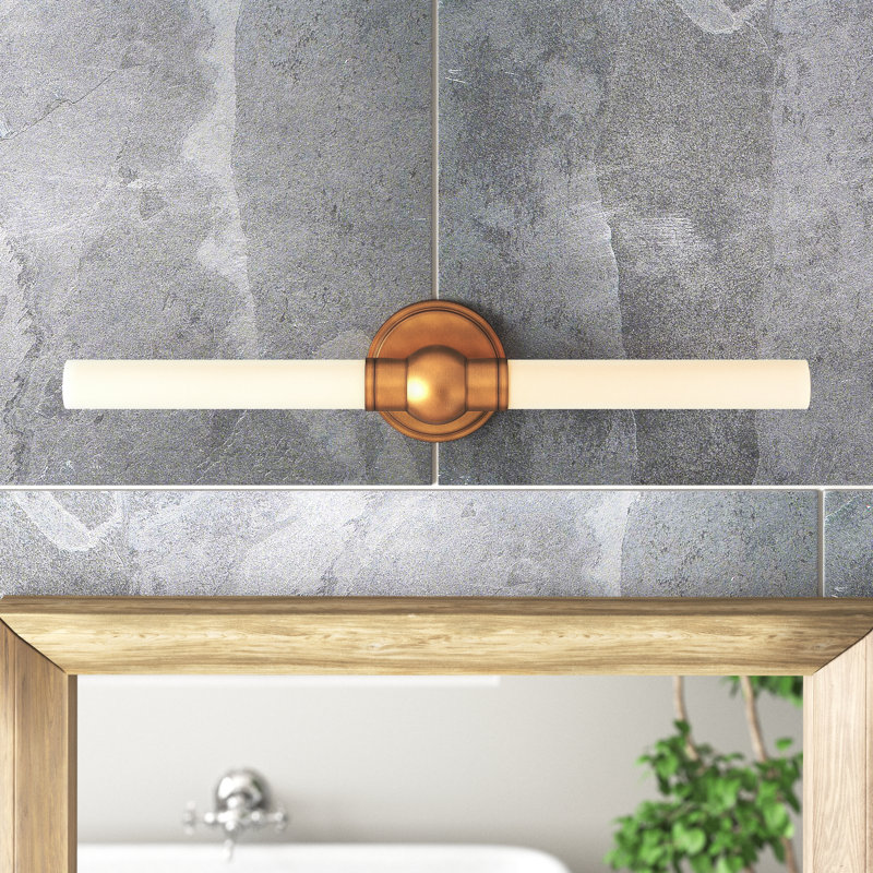 Northampt 2 - Light Bath Bar, Aged Brass