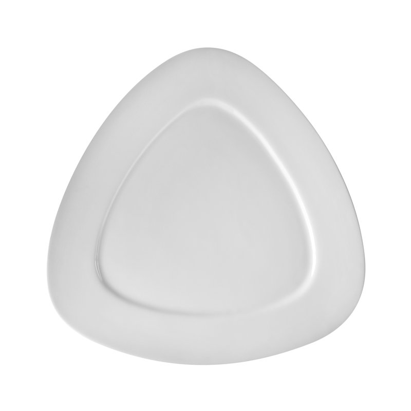 Whittier 9" White Triangle Plate