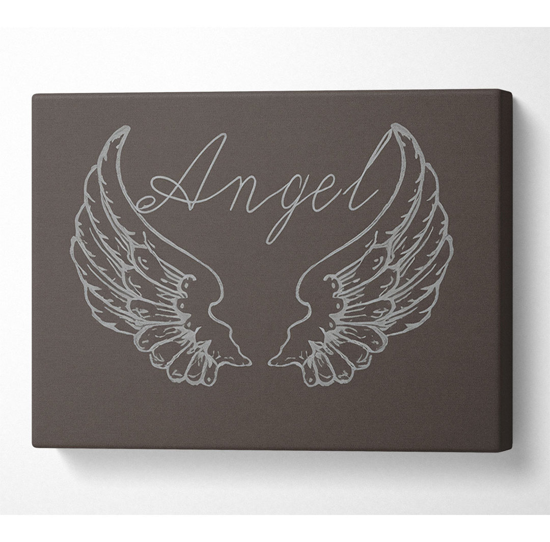 Angel Wings 4 Chocolate - Kunstdrucke auf Leinwand - Wrapped Canvas