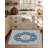 Washable Area Rug for Living Room, Bedroom, Dining, Vintage, Non-Slip, Stain-Resistant, Grey-591312599