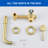 Wall Mount Bathroom Faucet Single Handle Bathroom Sink Faucet Rough-in Valve Included-125590037