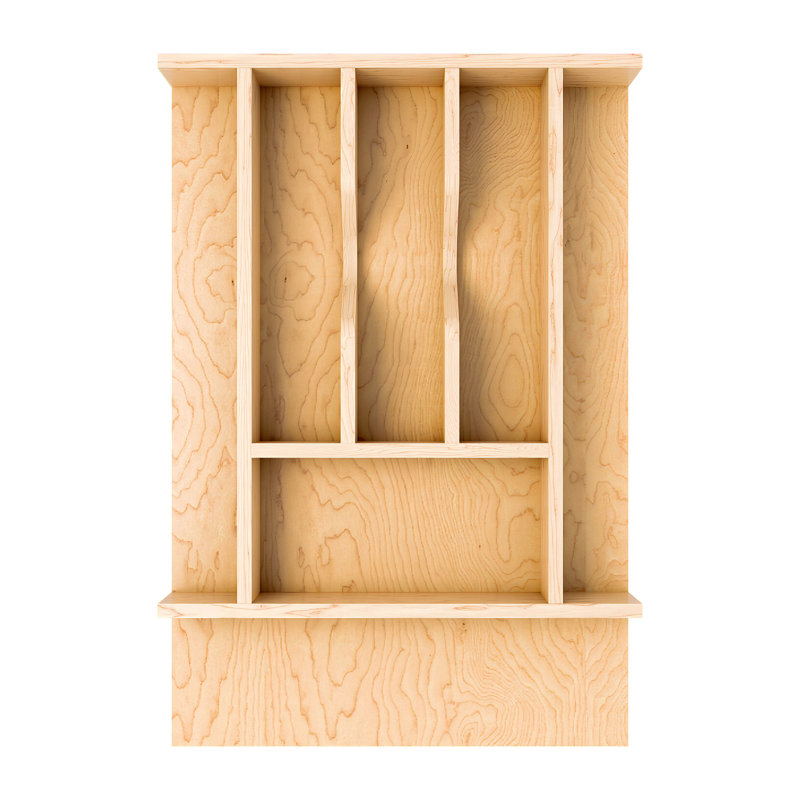 Rev-A-Shelf Natural Maple Right Size Utensil Drawer Insert, 2.36" H X 13.23" W X 19.49" D