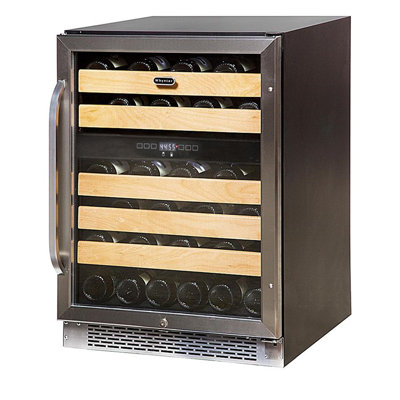 Whynter 24'' width 46 Bottle Dual Zone Built-In Wine Refrigerator