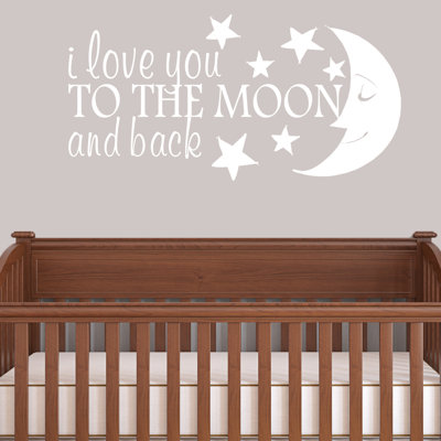 Adhésif décoratif Colstrope I Love You To The Moon and Back