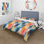Ensemble de housse de couette à rayures bleues-1183753586