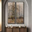 Ensemble de 2 toiles encadrées 20 x 60 pouces Vintage Floral and Landscape-1772112745