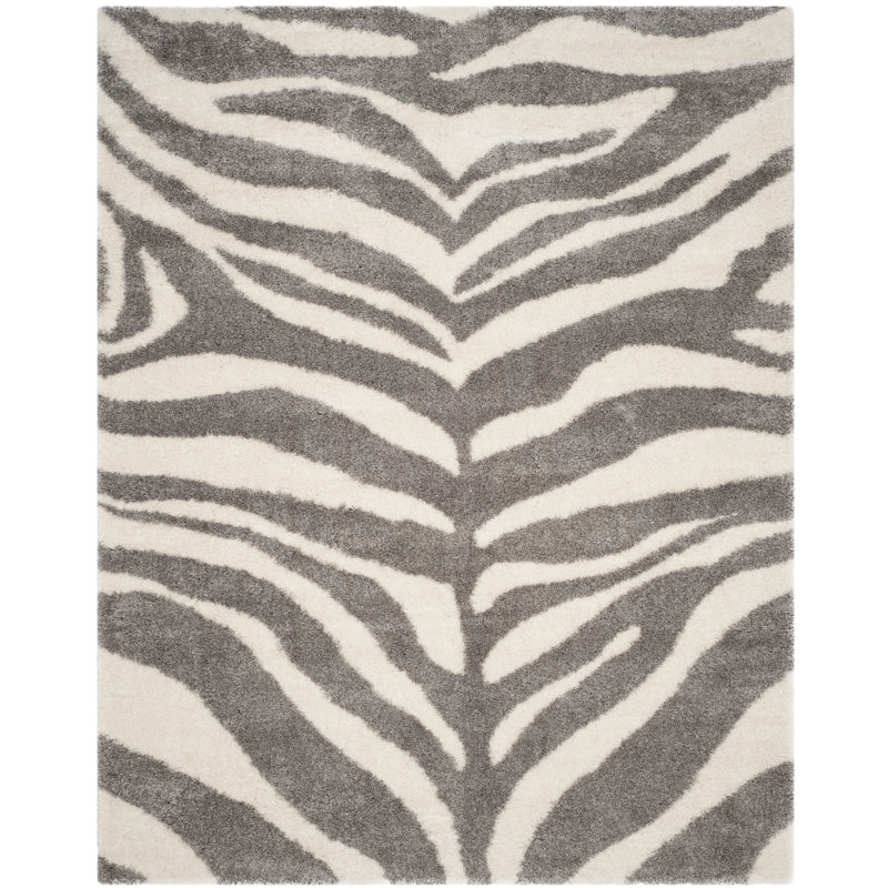 Laplaigne Shag Performance Animal Print Rug, Rectangle 10' x 14'