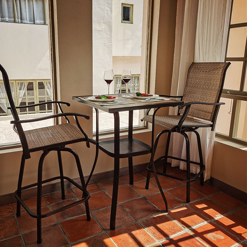 Iron Outdoor 29.9'' Bar Stool