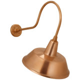 Thomas O'Brien, "Academy 26" Angled Flynn Barn Light in Soft Copper with 16" Bowers Shade