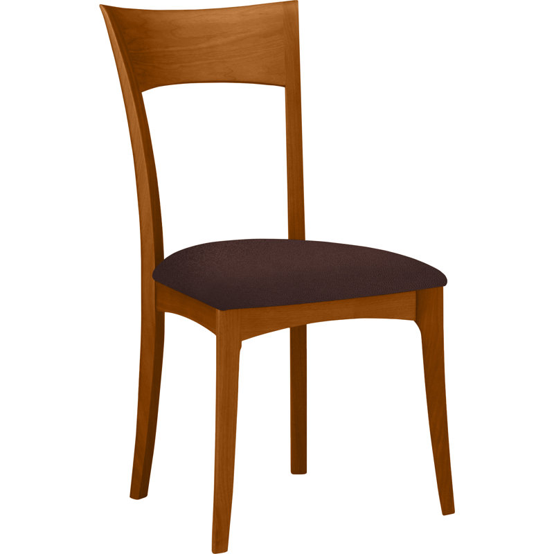 Ingrid Upholstered Dining Chair, Autumn Cherry, Coffee Leather