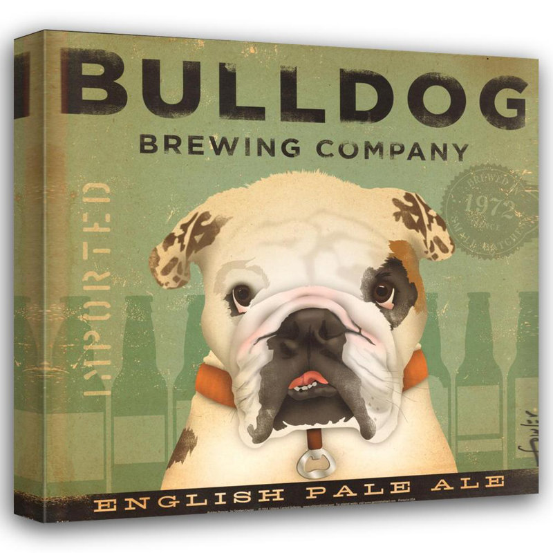 Bulldog Brewing, H 15 po x l 15 po