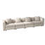 Canapé modulaire en velours 3 places Sadettin-2142641417