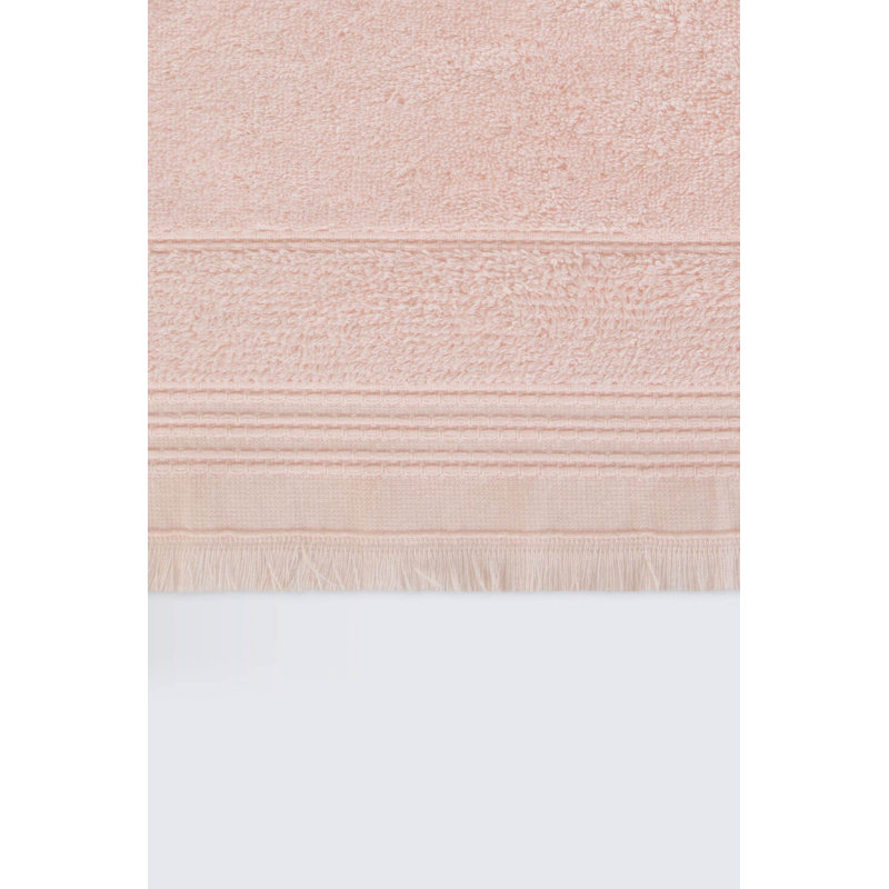 1 / Rayé / Serviette de bain, Saumon
