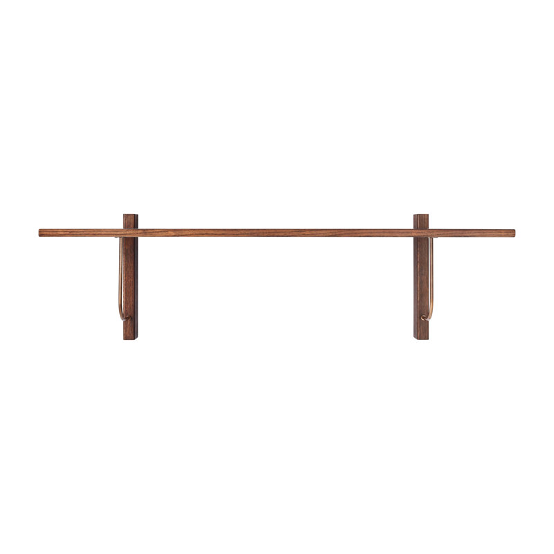 Corbel Shelf, Long, Dark Stained Oak