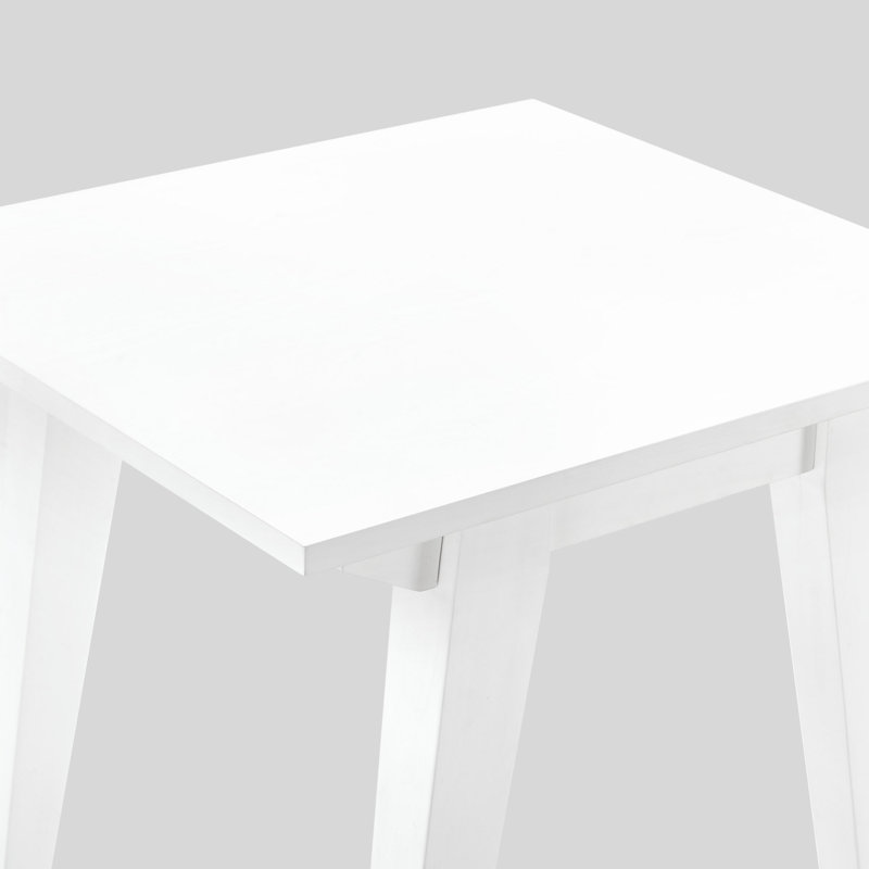 Marbleton Frame End Table, White