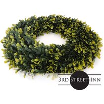 Small Boxwood Wreath Green With Fruits Centerpiece Home Wall Front Door  Decorations Outdoor Bows for Wreaths Coastal Wreath - AliExpress