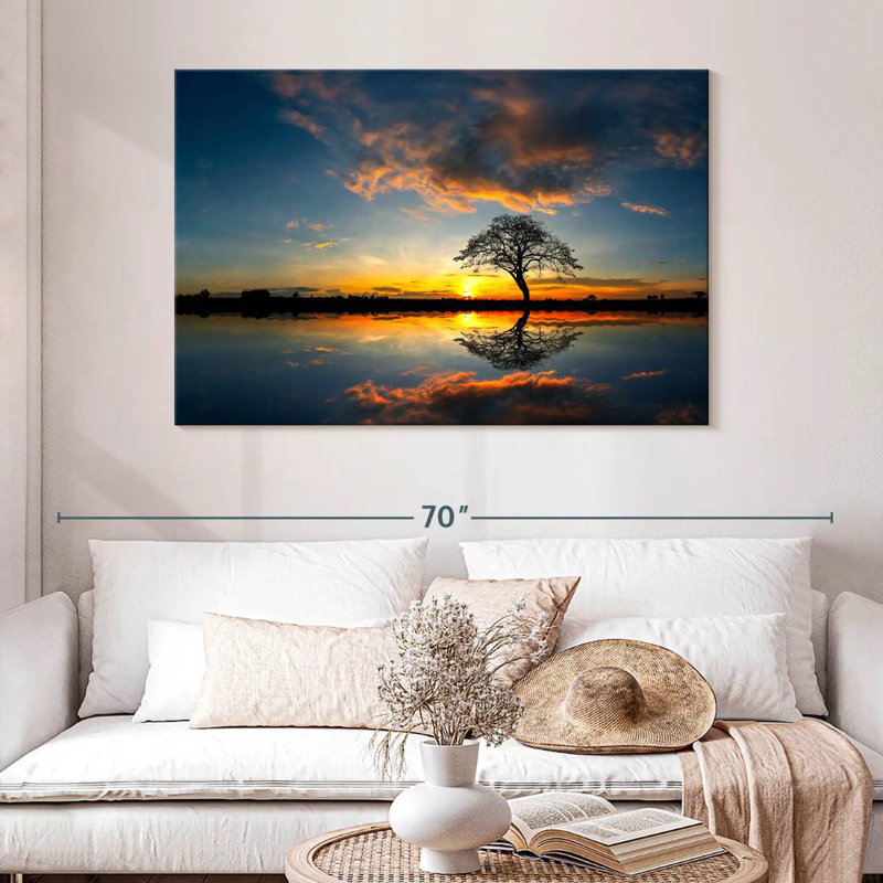 Alvord, coucher de soleil africain, H 32 po x l 48 po