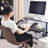 Laptop Sit-Stand Desk, Height Adjustable Standing T...