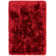 Plush Deep Pile Shaggy Red Rug