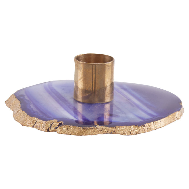 Stone Tabletop Candlestick