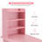 Ingrim Vanity Makeup Desk, Manicure Table with Shelf and Cabinet-1293255147