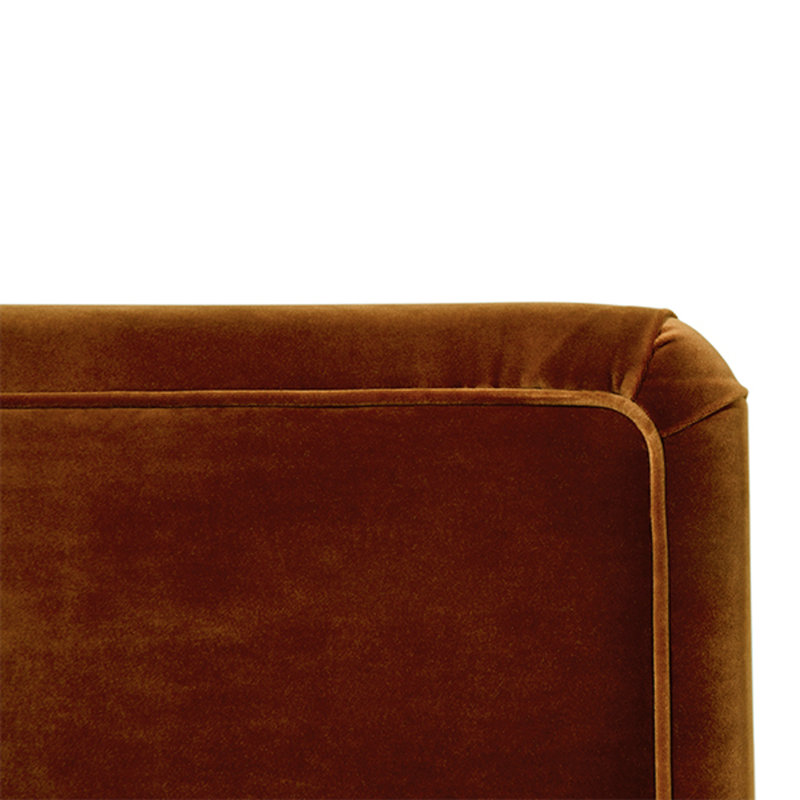 Lansky Barrel Chair, Rust Velvet