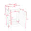 Ensemble de meuble-lavabo simple 18 po avec plateau en céramique Keliyah