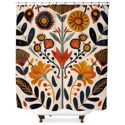 Kloman Floral Shower Curtain