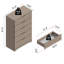 Commode 5 tiroirs l 31,5 po Aroob-1138915575