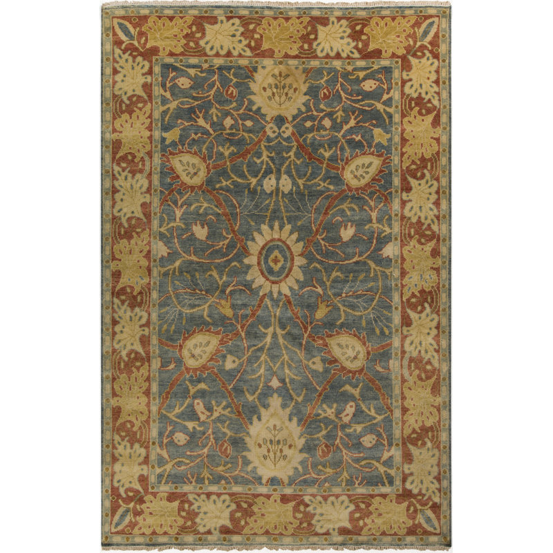 Hillcrest Wool Oriental Area Rug, Rectangle 5'6" x 8'6"