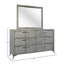 Grey Landscape Mirror Transitional Design
