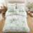 5 Pieces Full/Queen Comforter Set with Decorative Pillows, Green