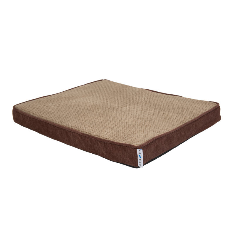 Lit orthopédique pour chien Petmate Bentley, 25 po x 20 po x 2,6 po, Brun sephia